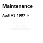 Audi a3 с 1997 г.в.